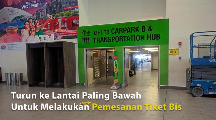 transporatation hub bandara klia 2 lift