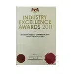 Recipient of Certificate of Industry Excellence Award 2011