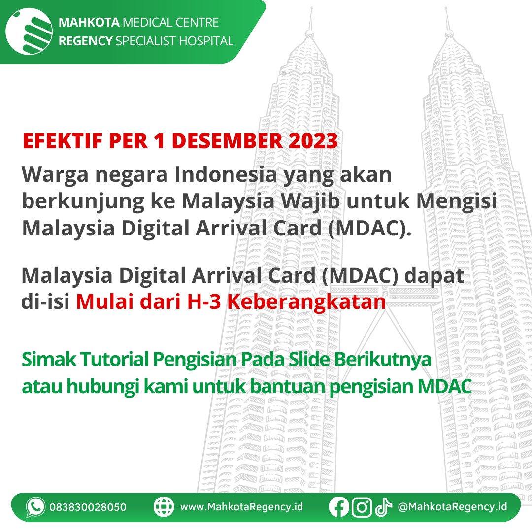 Masuk Malaysia Wajib Isi MDAC - Malaysia Digital Arrival Card