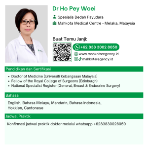 Dr Ho Pey Woei Spesialis Bedah Payudara Mahkota Medical Centre