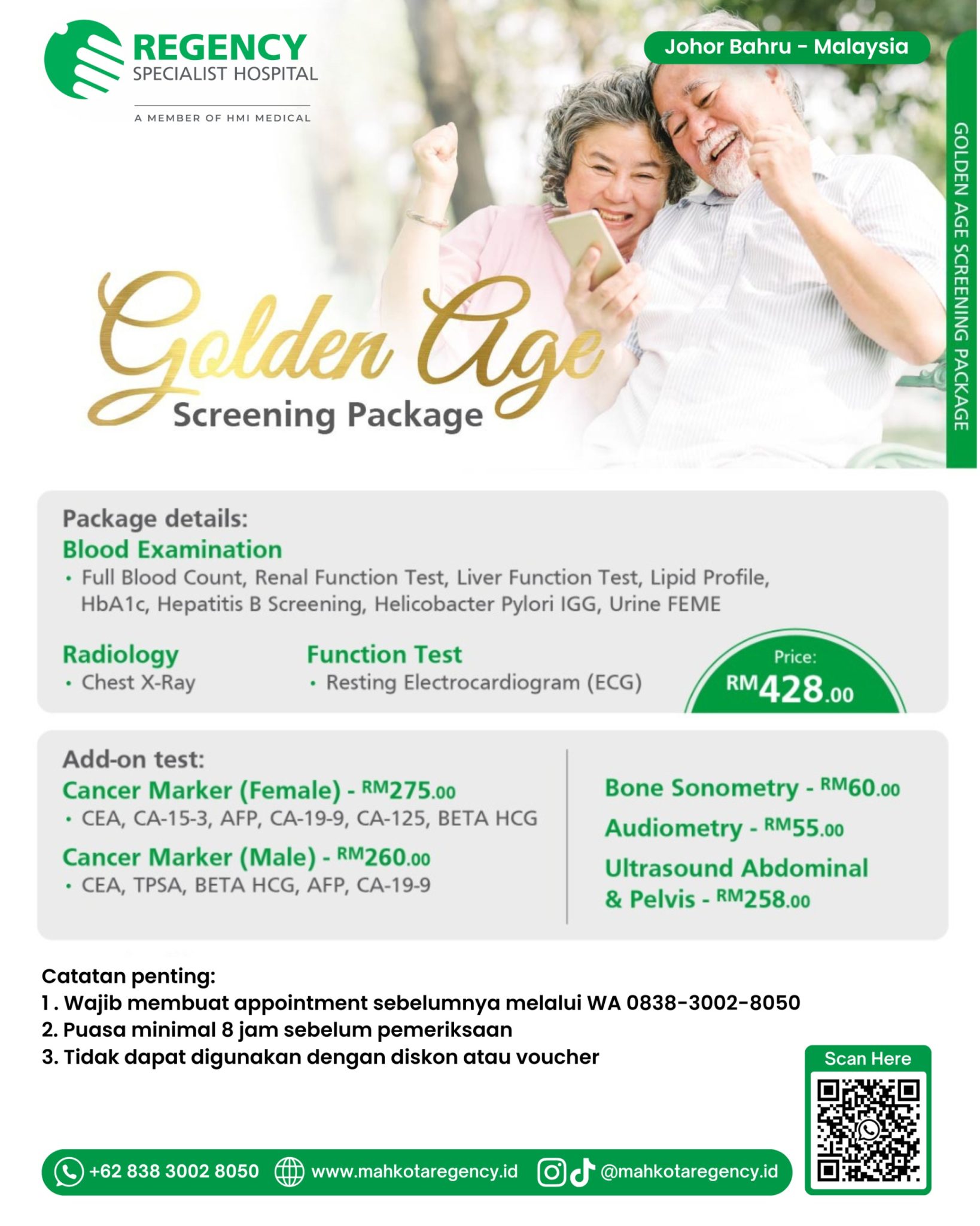 Paket Medical check Up Golden Age Regency Specialist Hospital