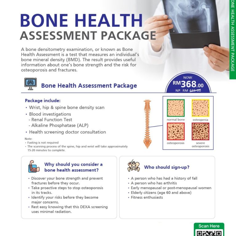 Paket Pemeriksaan Bone Dexa Regency Specialist Hospital Johor
