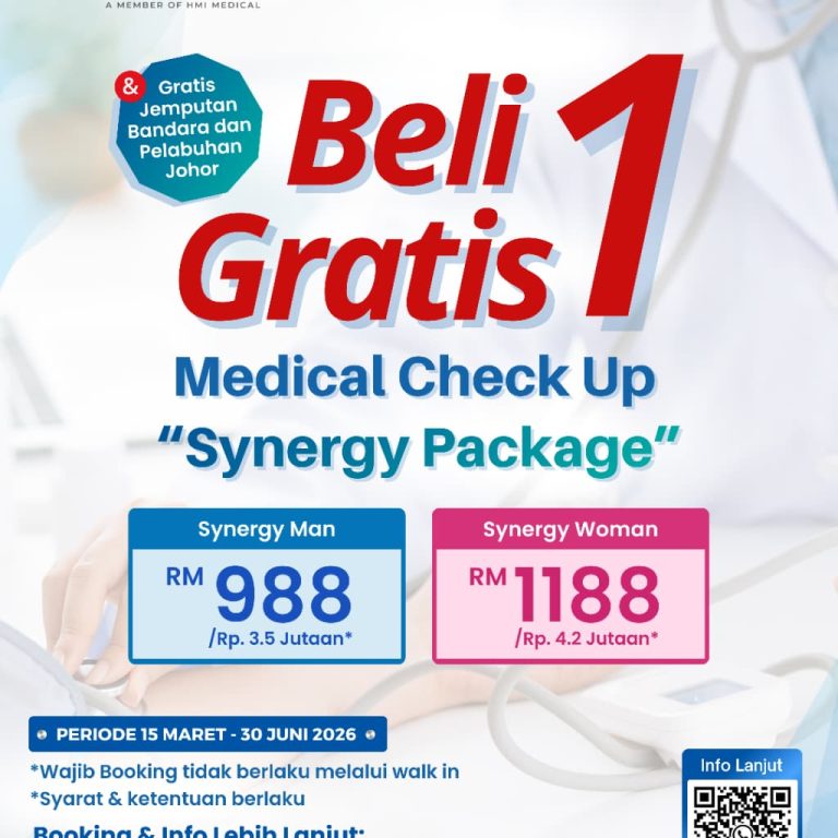 Promo Medical Check Up Buy 1 Get 1 di Regency Medical Care Centre (RMCC) Johor Malaysia
